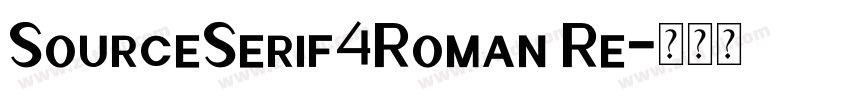 SourceSerif4Roman Re字体转换 SourceSerif4Roman Re字体转换